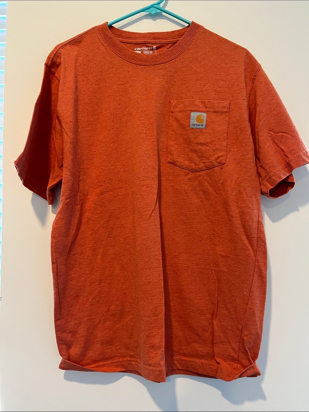 Carhartt Men's Short Sleeve Pocket Tee in Burnt Orange